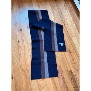 Paul Smith 100% Lambswool Striped Scarf Made in Scotland 60 inch by 9 inch UK